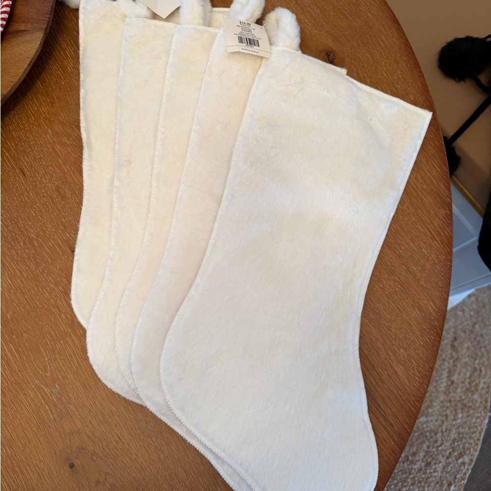 Hobby Lobby Cream Holiday Stockings